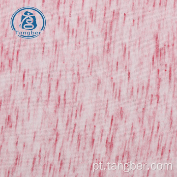tecido de jersey de poliéster rayon hacci de fio de cetim